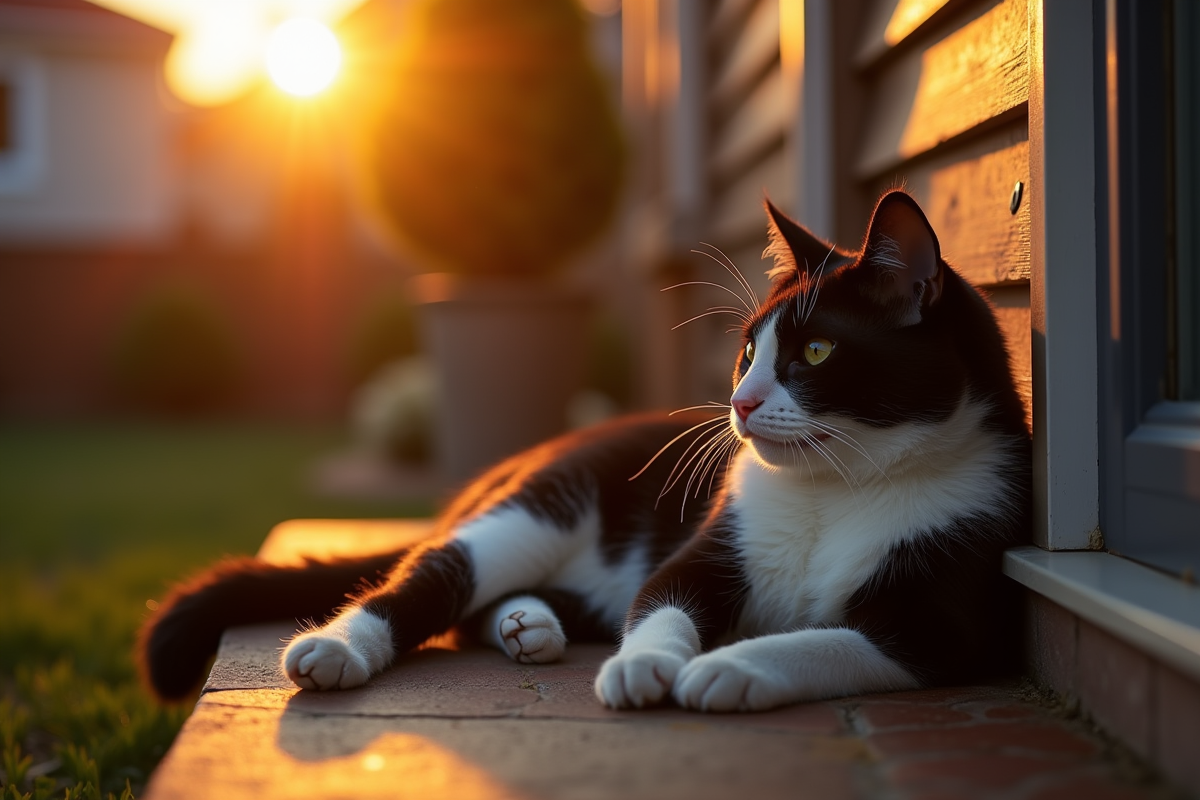 chat extérieur