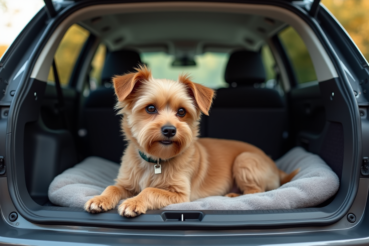 chien voiture