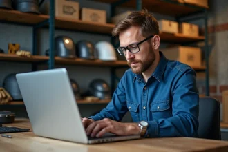 Homme d'âge moyen travaillant sur un site de soudure